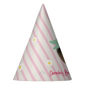 Strawberry First Birthday Party Hat with Photo Partyhütchen (Links)