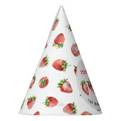 Strawberry First Birthday Partyhütchen (Links)