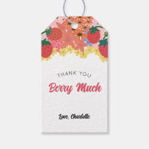 Strawberry First Birthday Vielen Dank für Ihr Inte