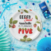 Strawberry Five zum Geburtstag Pappteller (Party)