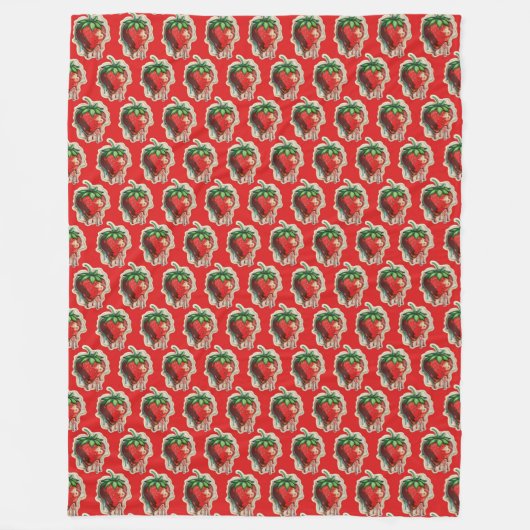 Strawberry Fleece Blanket (Vorderseite)