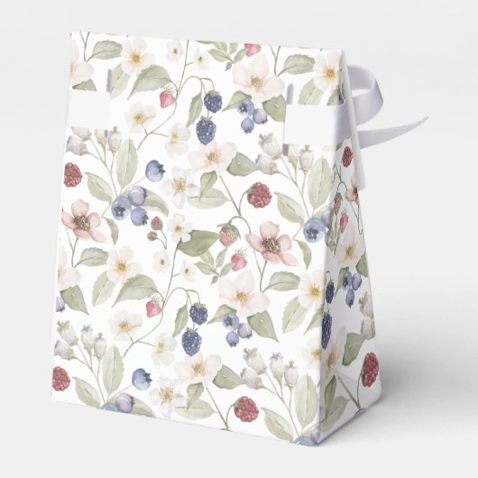 Strawberry Floral Berry Sweet Brautparty Danke Geschenkschachtel (Rückseite)