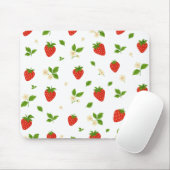 Strawberry floral pattern mouse pad, cute watercol mousepad (Mit Mouse)