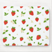 Strawberry floral pattern mouse pad, cute watercol mousepad (Vorne)