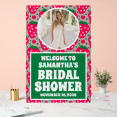 Strawberry Foto Brautparty Willkommen Mattiert Acrylschild (Hochzeit)