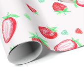 Strawberry-Foto Geschenkpapier (Rolleneckpunkt)