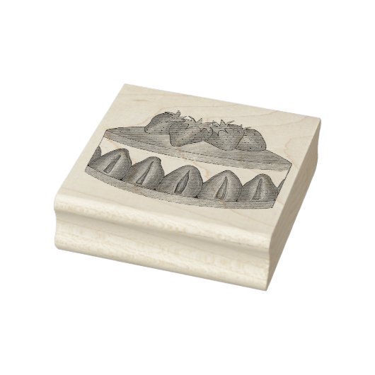 Strawberry Fraisier Cake French Pastry Koch Bäcker Gummistempel (Stempel)