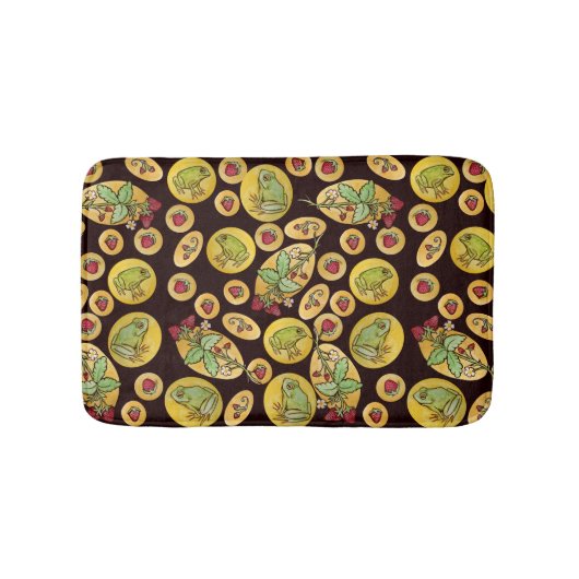 Strawberry Frogs Forever Badematte (Vorderseite)