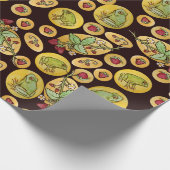 Strawberry Frogs Forever Geschenkpapier (Ecke)