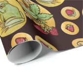 Strawberry Frogs Forever Geschenkpapier (Rolleneckpunkt)