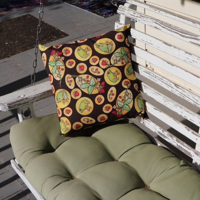 Strawberry Frogs Forever Kissen (Von Creator hochgeladen)