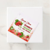 Strawberry Fruchtsaftmarke Geschenkanhänger (Beispiel)
