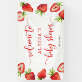 Strawberry Fruit Baby Dusche Banner (Vertikal)