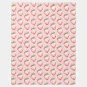 Strawberry Fruit Birthday Fleecedecke (Vorderseite)