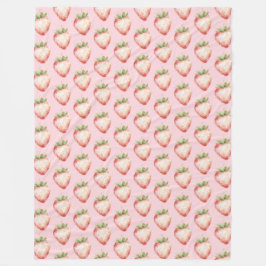 Strawberry Fruit Birthday Fleecedecke