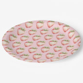 Strawberry Fruit Birthday Pappteller (Schrägansicht)