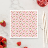 Strawberry Fruit Birthday Serviette (Beispiel)