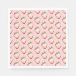 Strawberry Fruit Birthday Serviette