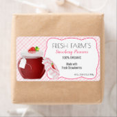 Strawberry Fruit Canning Jar Label | (Insitu)