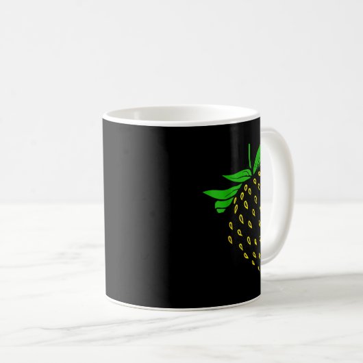 Strawberry Fruit Costume Simple Funny Party Kaffeetasse (VorderseiteRechts)