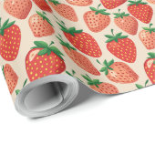 STRAWBERRY FRUIT GESCHENKPAPIER (Rolleneckpunkt)