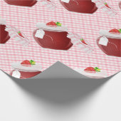 Strawberry Fruit Jam Geschenkpapier (Ecke)