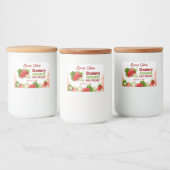 Strawberry Fruit Jam Jar Lebensmitteletikett (Flaschen)