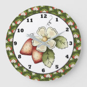 Strawberry Fruit Kitchen Wanduhr (Vorderseite)