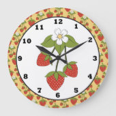 Strawberry Fruit Kitchen Wanduhr (Vorderseite)