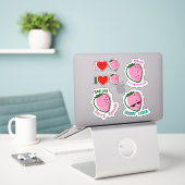 Strawberry Fun Puck Phantastisch Cool Phantastisch Aufkleber (Laptop auf Schreibtisch)