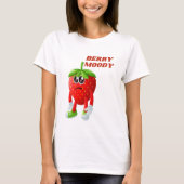 Strawberry Funny Moody Pun T-Shirt (Vorderseite)