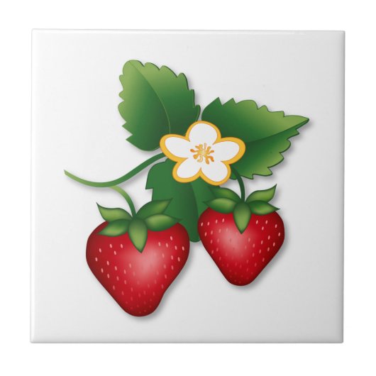 Strawberry Garden to Kitchen Fliese (Vorderseite)