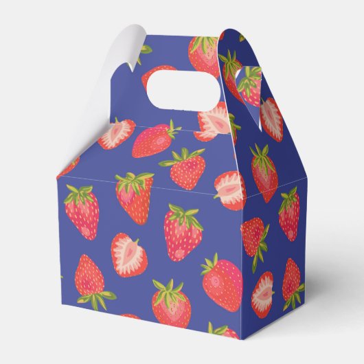 Strawberry-Geburtstagshochzeit Geschenkschachtel (Vorderseite)