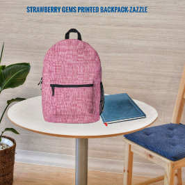 Strawberry Gems Bedruckter Rucksack
