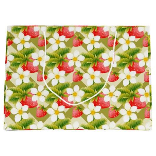 Strawberry-Geschenktasche Große Geschenktüte