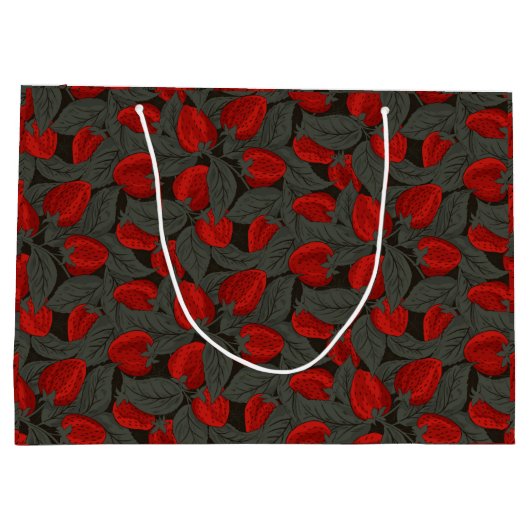 Strawberry-Geschenktasche Große Geschenktüte (Rückseite)