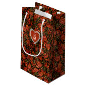 Strawberry-Geschenktasche Kleine Geschenktüte (Rückseite Schrägansicht)