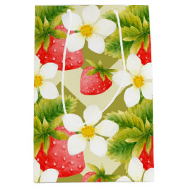 Strawberry-Geschenktasche Mittlere Geschenktüte