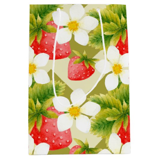 Strawberry-Geschenktasche Mittlere Geschenktüte