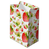 Strawberry-Geschenktasche Mittlere Geschenktüte (Rückseite Schrägansicht)