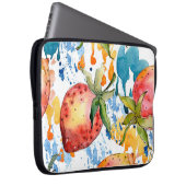 Strawberry gesundes Essen. Waterfarbe Laptopschutzhülle (Vorne Rechts)