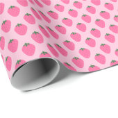 Strawberry gift wrap, cute gift wrap with fruit  geschenkpapier (Rolleneckpunkt)