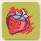 Strawberry Gifts Getränkeuntersetzer (Vorderseite)