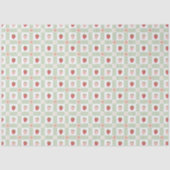 Strawberry Gingham Berry Themed Seidenpapier (Vorderseite)