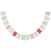 Strawberry Gingham First Birthday Wimpelkette (Alle)