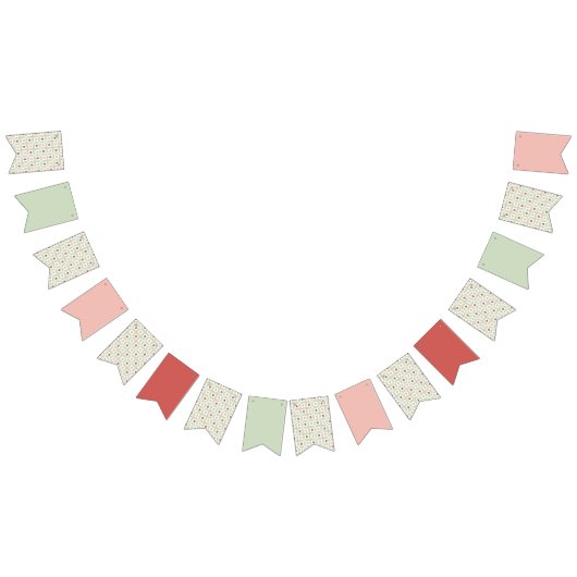 Strawberry Gingham First Birthday  Wimpelkette (Alle)