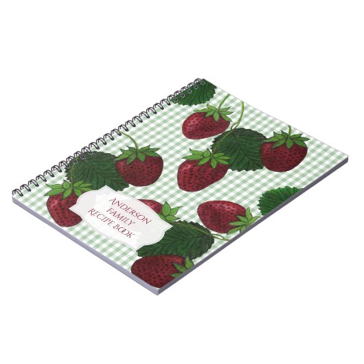 Strawberry Gingham Notizblock (Linke Seite)