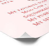 Strawberry Girl 1. Geburtstag Foto Milestone Board Poster (Ecke)