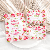 Strawberry Girl Baby Dusche Einladung