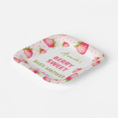 Strawberry Girl Baby Dusche Pappteller (Gewinkelt)